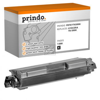 Prindo Toner-Kit (Basic) schwarz (PRTKYTK590K Basic) ersetzt TK-590K