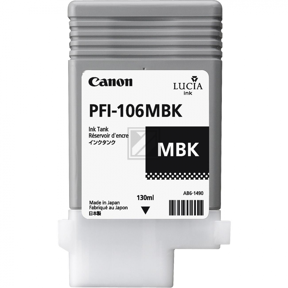 Canon Tintenpatrone schwarz matt (29952632, PFI-106MBK)