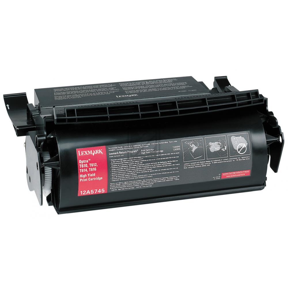 Lexmark Toner-Kartusche schwarz HC (12A5745)
