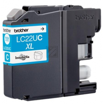 Brother Tintenpatrone cyan HC (LC-22UCBP)