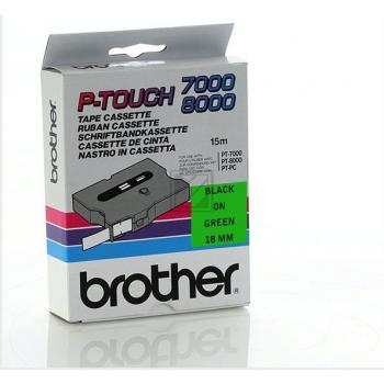 Brother Schriftbandkassette schwarz/grün (TX-741)