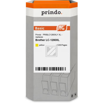 Prindo Tintenpatrone (Basic) gelb HC (PRIBLC1280XLY) ersetzt LC-1280XLY