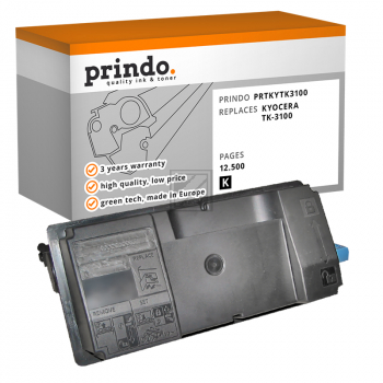 Prindo Toner-Kit (Basic) schwarz (PRTKYTK3100 Basic) ersetzt TK-3100