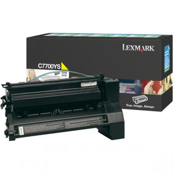 Lexmark Toner-Kartusche Prebate gelb (C7700YS)