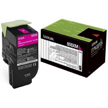 Lexmark Toner-Kit Return Program magenta HC plus (80C8XM0, 808XM)