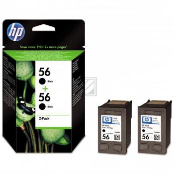 HP Tintendruckkopf 2 x schwarz HC (C9502AE#301, 56)