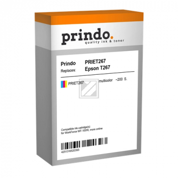 Prindo Tintenpatrone cyan/gelb/magenta (PRIET267) ersetzt T2670