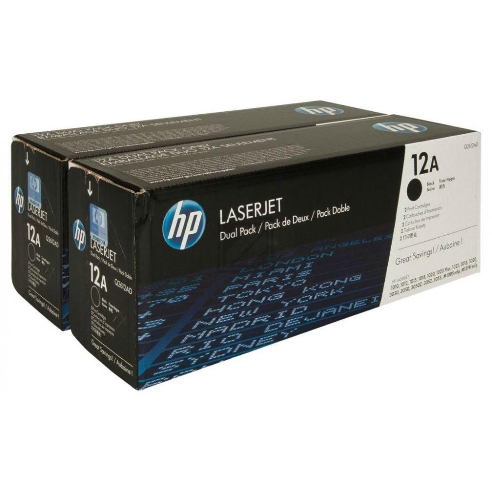HP Toner-Kartusche 2 x schwarz (Q2612AF, 12AF)