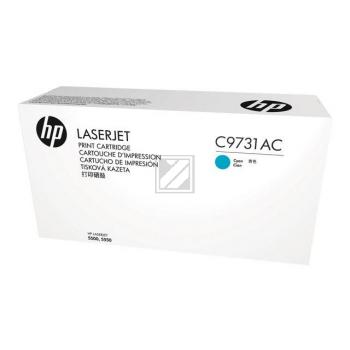 HP Toner-Kartusche Contract (nur für Vertragskunden) cyan (C9731AC, 645AC)