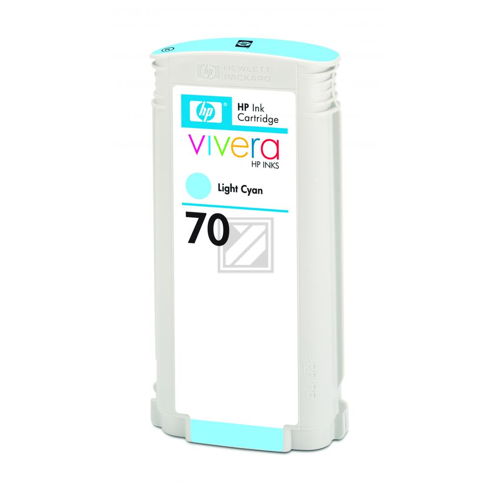 HP Tintenpatrone 2 x cyan light (CB351A, 70)