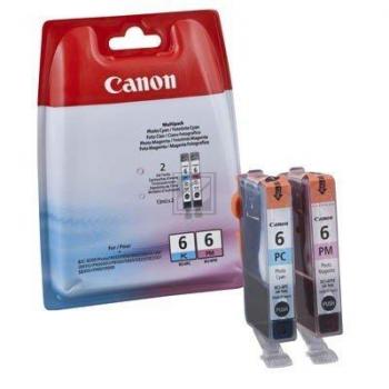 Canon Tintenpatrone photo cyan, photo magenta (4709A018, BCI-6PC, BCI-6PM)