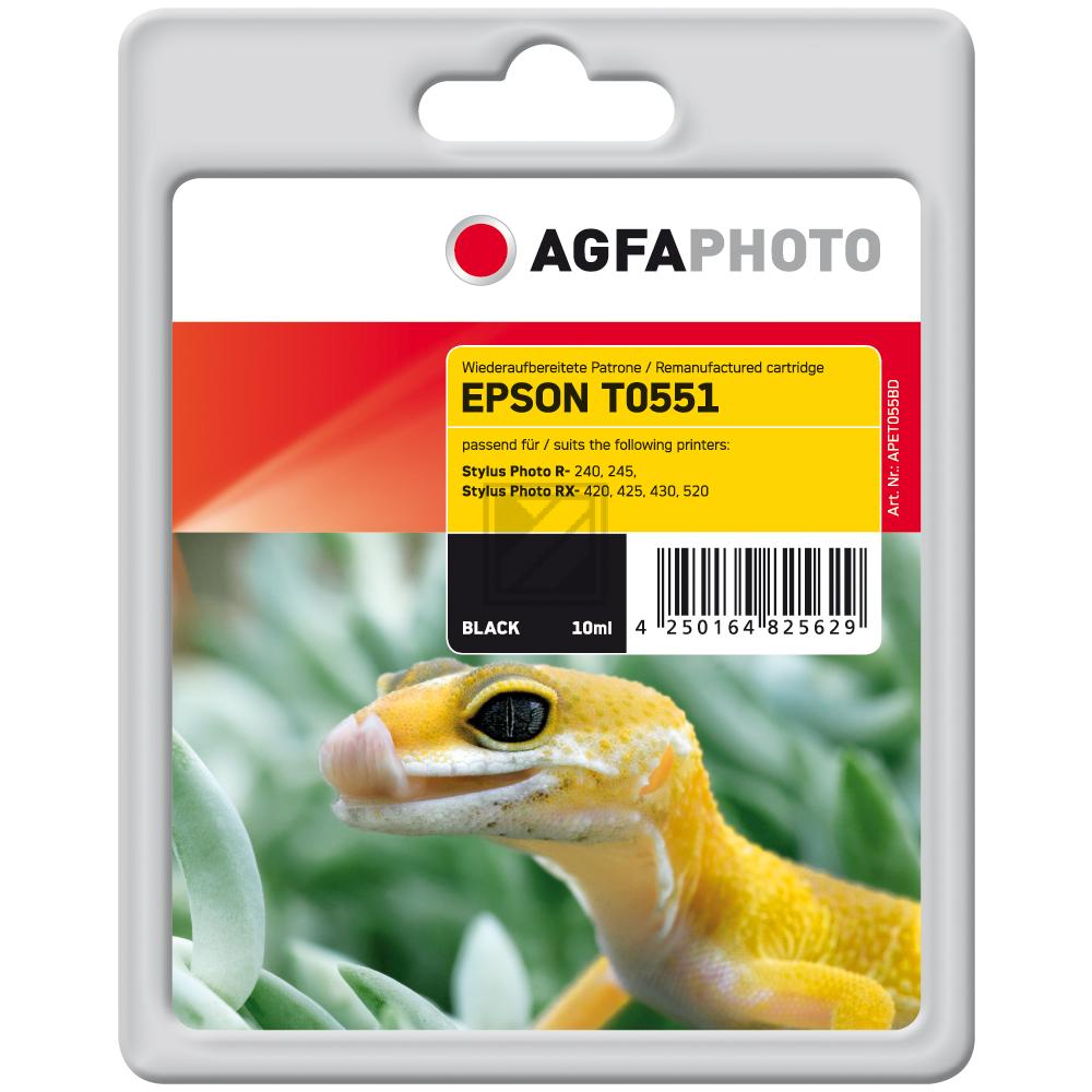 Agfaphoto Tintenpatrone schwarz (APET055BD) ersetzt T0551