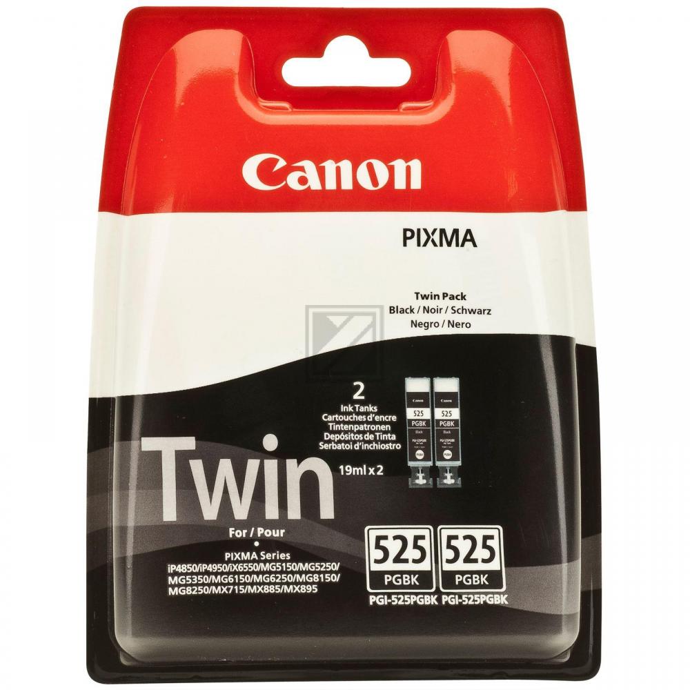 Canon Tintenpatrone 2 x schwarz photo (4529B006, PGI-525PGBK)