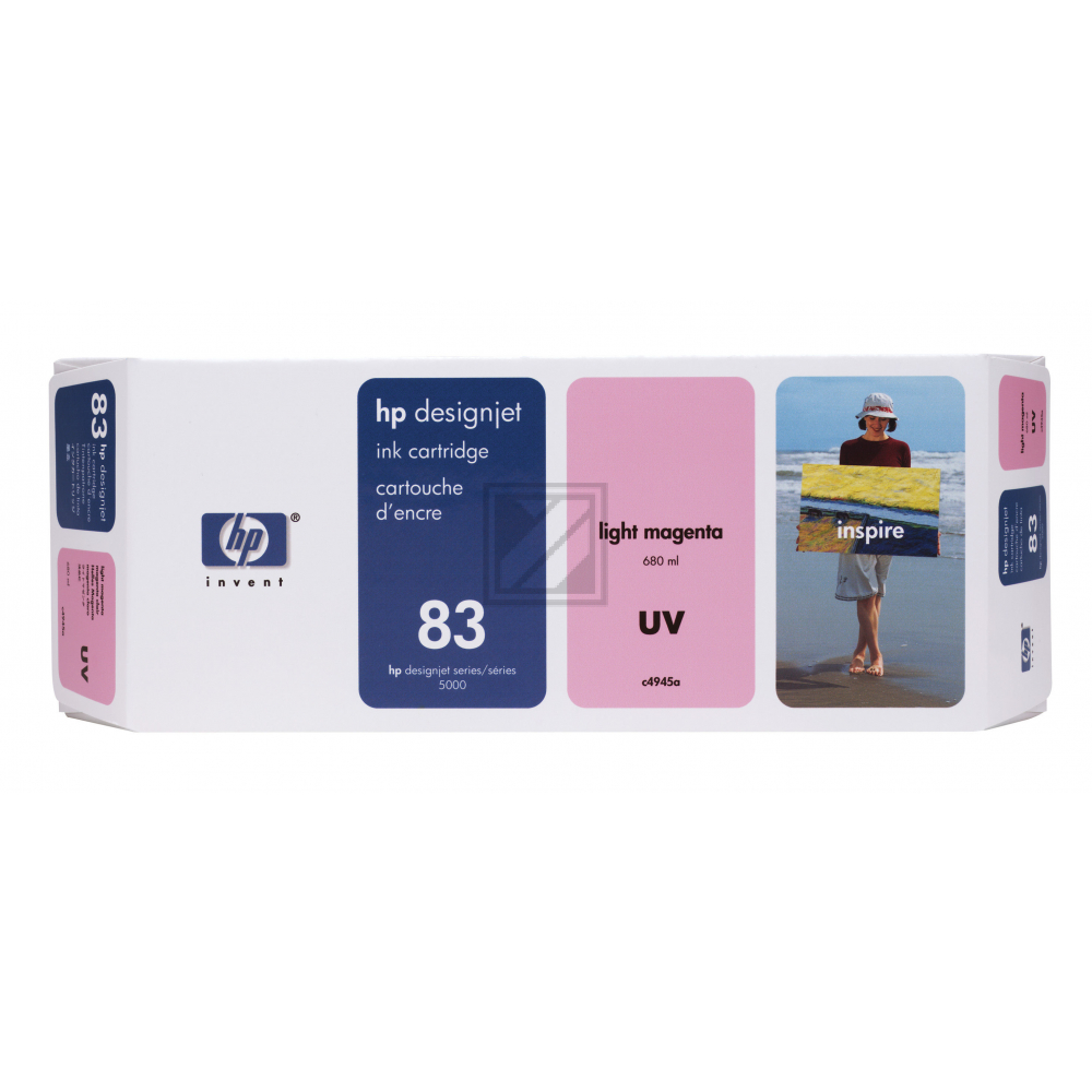 HP Tintenpatrone UV-Tintensystem magenta light (C4945A, 83)