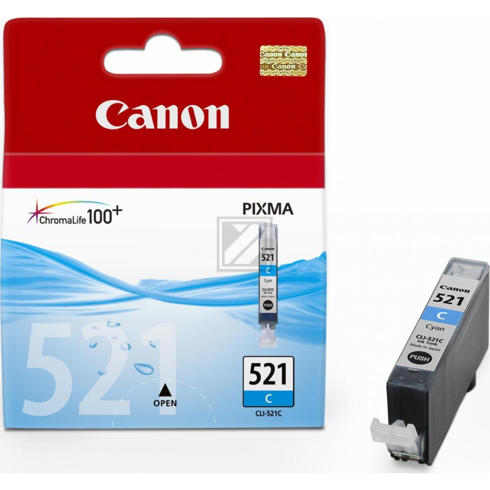 Canon Tintenpatrone cyan (2934B005, CLI-521C)
