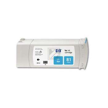 HP Tintenpatrone 3 x cyan (C5067A, 81)