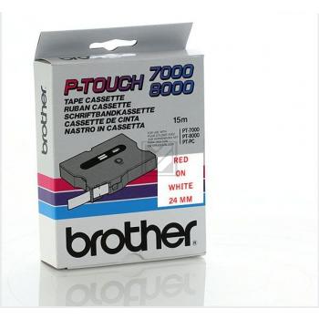 Brother Schriftbandkassette rot/weiß (TX-252)