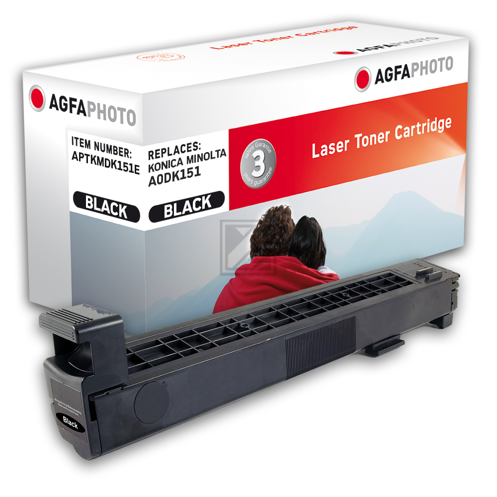 Agfaphoto Toner-Kit schwarz (APTKMDK151E) ersetzt A0DK151