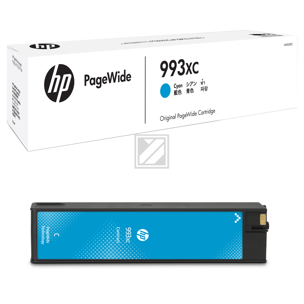 HP Tintenpatrone Contract (nur für Vertragskunden) cyan HC (M0K08XC, 993XC)