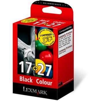 Lexmark Tintendruckkopf cyan/gelb/magenta, schwarz (80D2125, 17, 27)