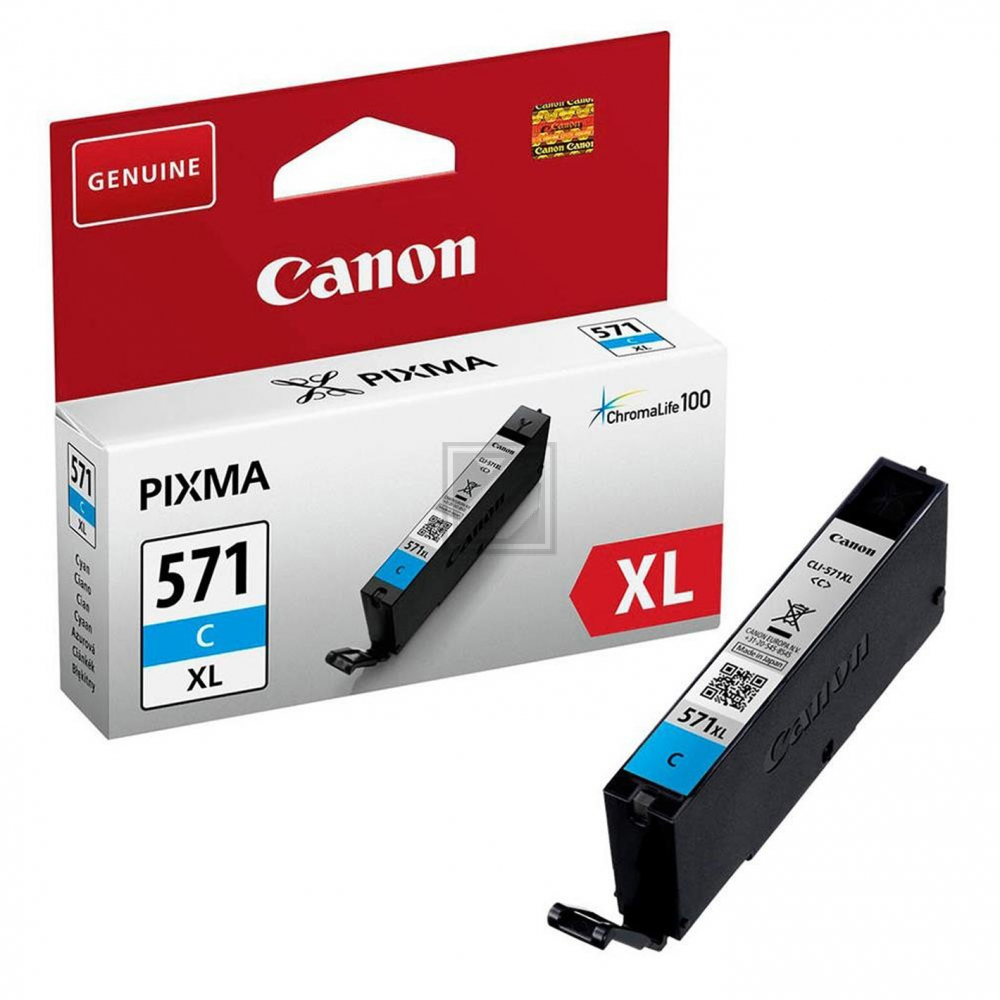 Canon Tintenpatrone cyan HC (0332C004, CLI-571XLC)