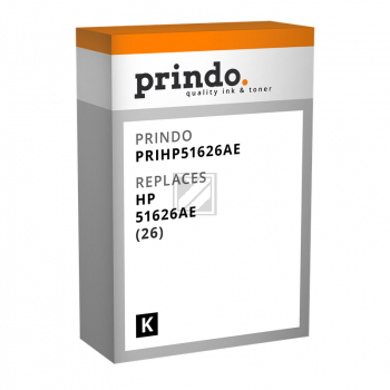 Prindo Tintenpatrone schwarz HC (PRIHP51626AE) ersetzt 26