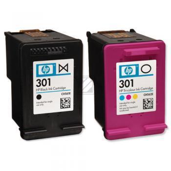 HP Tintendruckkopf cyan/gelb/magenta, schwarz (CR340EE#301, 2 x 301)