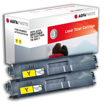 Agfaphoto Toner-Kit 2 x gelb (APTBTN329YDUOE) ersetzt TN-329Y