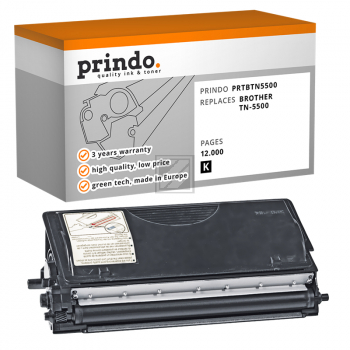 Prindo Toner-Kartusche schwarz (PRTBTN5500) ersetzt TN-5500