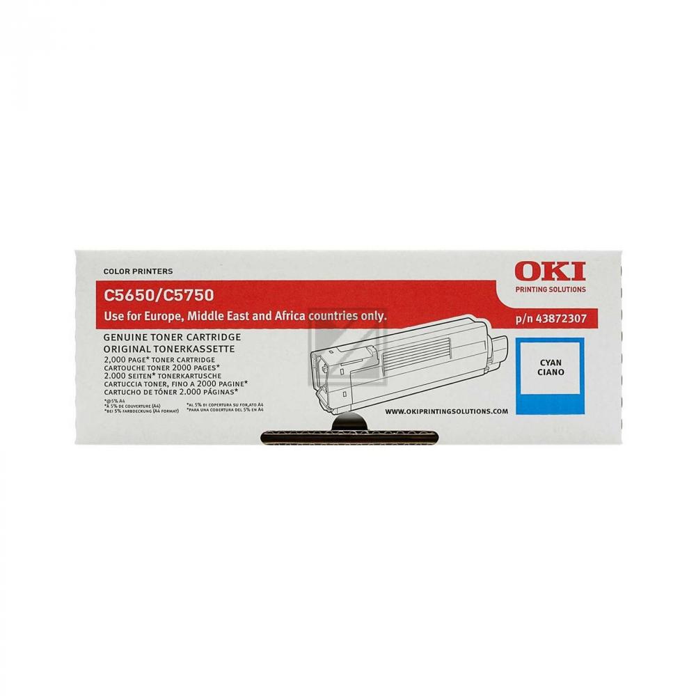 OKI Toner-Kit cyan (43865707)