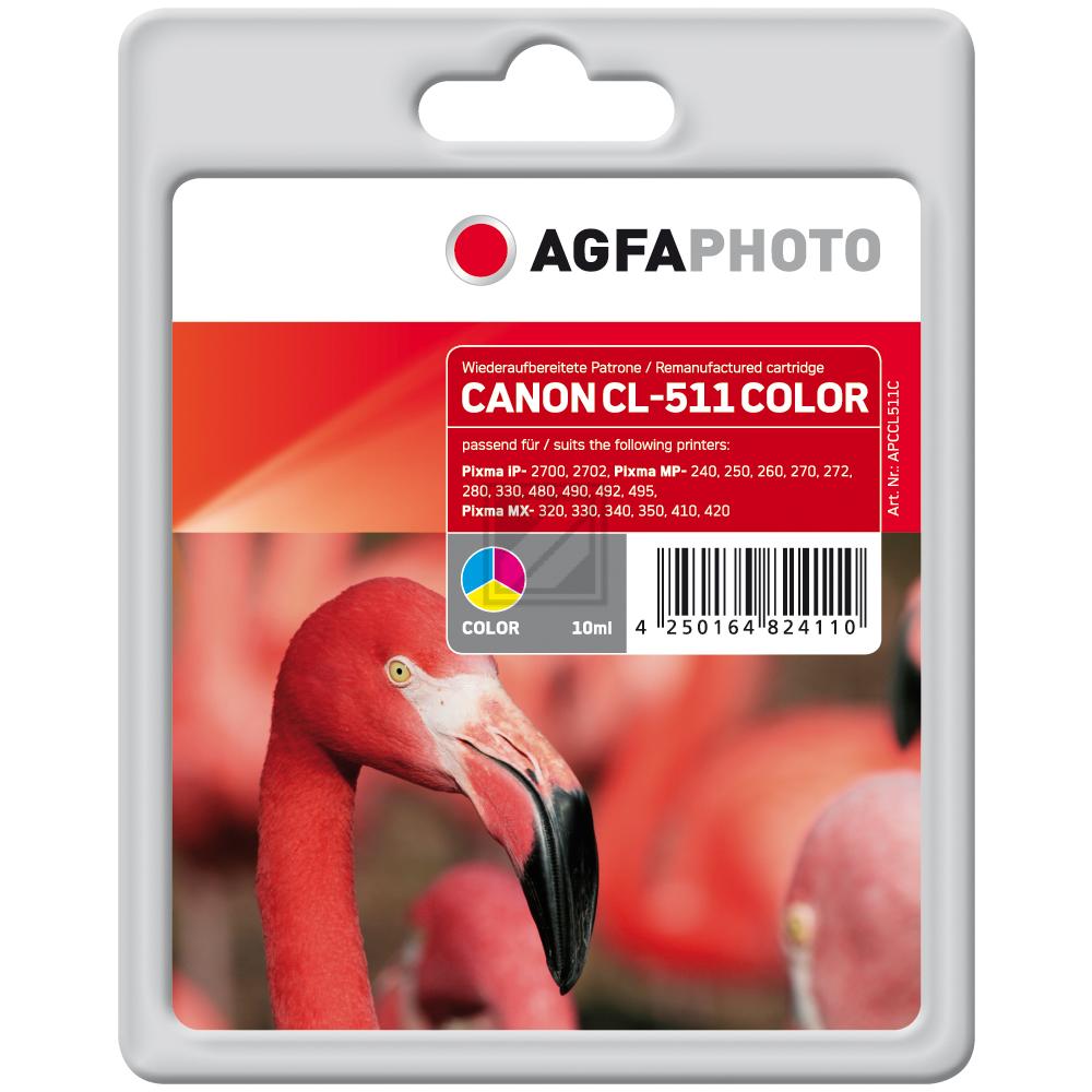 Agfaphoto Tintendruckkopf cyan/gelb/magenta (APCCL511C) ersetzt CL-511