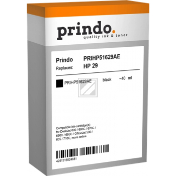 Prindo Tintendruckkopf schwarz HC (PRIHP51629AE) ersetzt 29