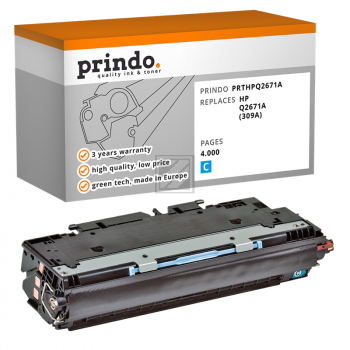 Prindo Toner-Kartusche cyan (PRTHPQ2671A) ersetzt 309A