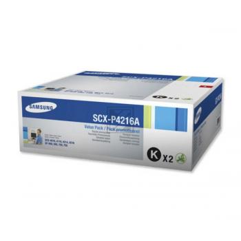 Samsung Toner-Kartusche 2 x schwarz (SCX-P4216A, 4216)