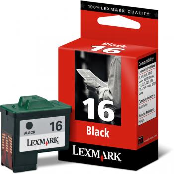 Lexmark Tintendruckkopf schwarz HC (10N0016, 16)