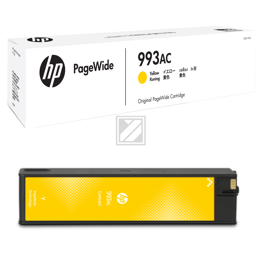 HP Tintenpatrone Contract (nur für Vertragskunden) gelb (X4D14AC, 993AC)