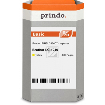 Prindo Tintenpatrone (Basic) gelb (PRIBLC1240Y) ersetzt LC-1240Y