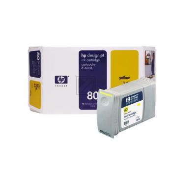 HP Tintenpatrone gelb HC (C4848A, 80)