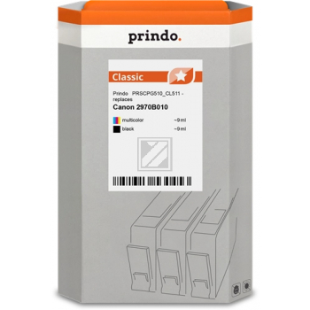 Prindo Tintenpatrone cyan/gelb/magenta, schwarz (PRSCPG510_CL511) ersetzt PG-510