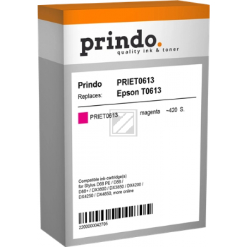 Prindo Tintenpatrone magenta (PRIET0613) ersetzt T0613