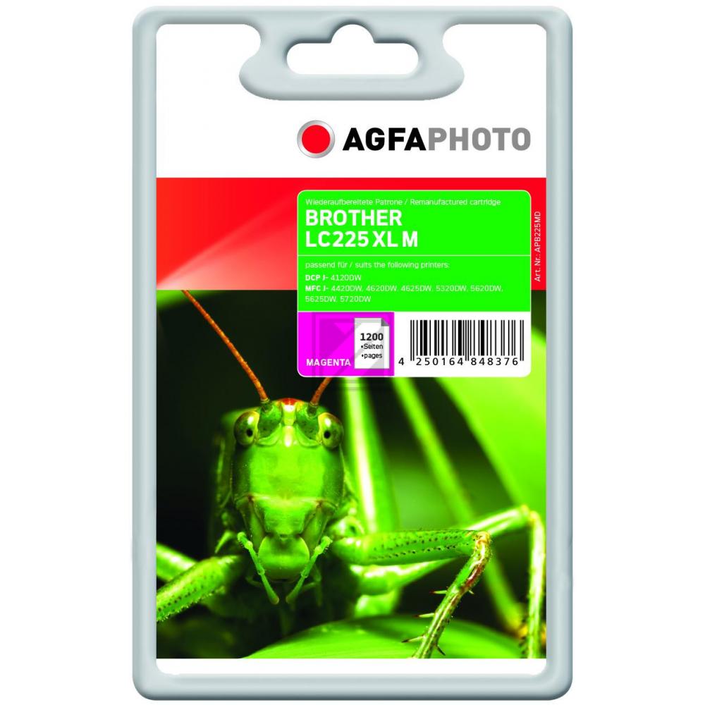 Agfaphoto Tintenpatrone magenta (APB225MD) ersetzt LC-225XLM