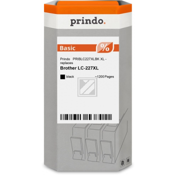 Prindo Tintenpatrone (Basic) schwarz HC (PRIBLC227XLBK) ersetzt LC-227XLBK