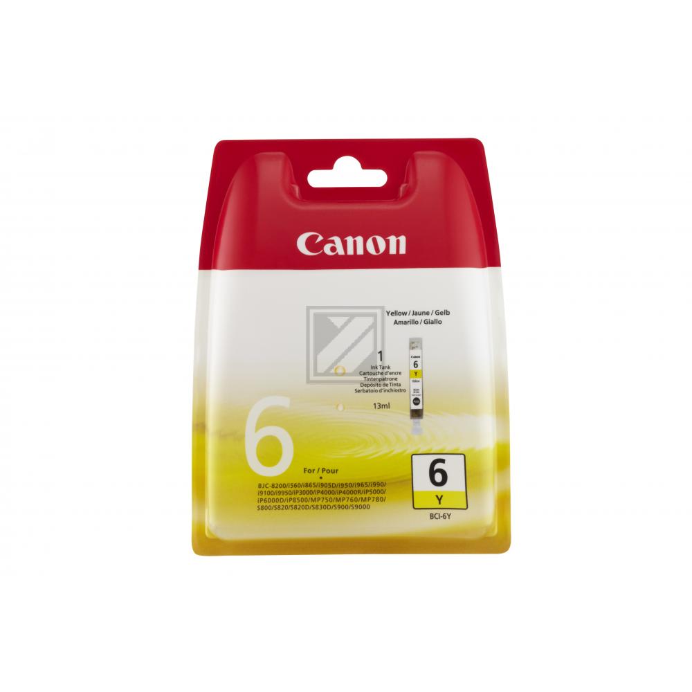 Canon Tintenpatrone gelb (4708A025, BCI-6Y)