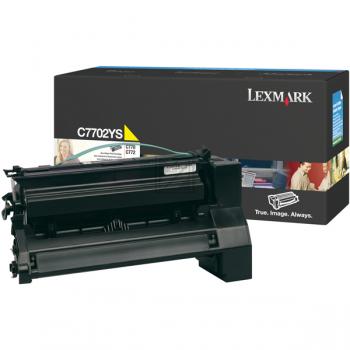 Lexmark Toner-Kartusche gelb (C7702YS)