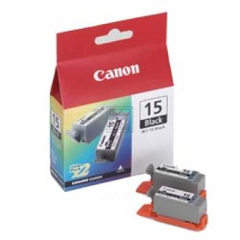 Canon Tintenpatrone 2 x schwarz (8190A002AA, BCI-15BK)