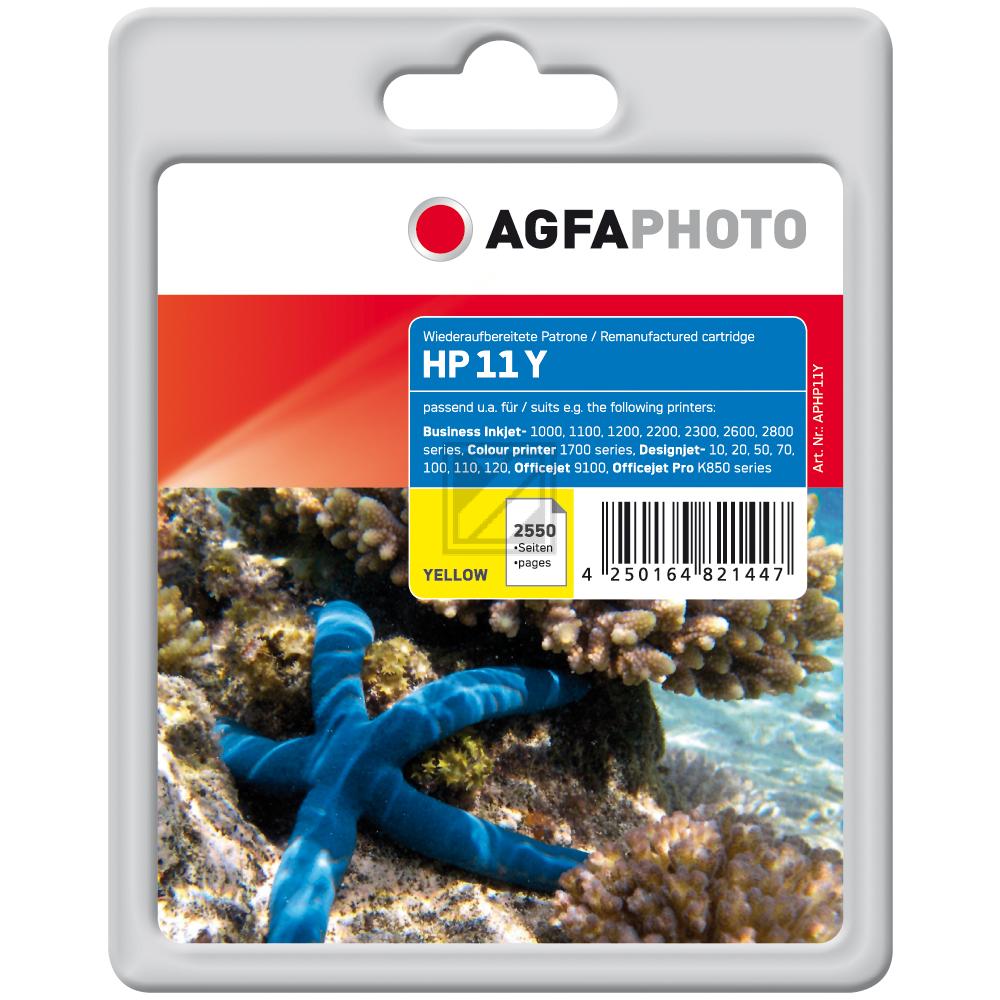 Agfaphoto Tintenpatrone gelb HC (APHP11Y) ersetzt 11