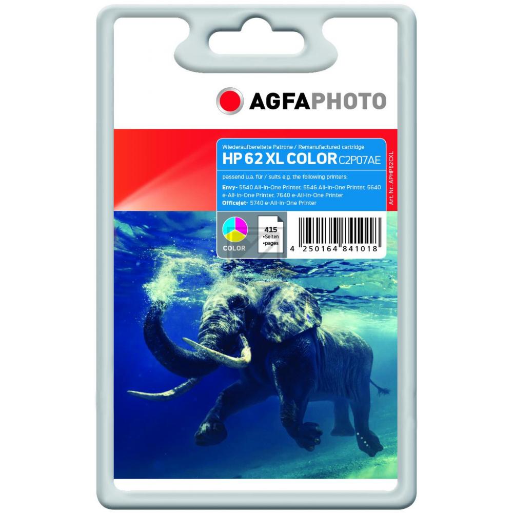 Agfaphoto Tintendruckkopf cyan/gelb/magenta (APHP62CXL) ersetzt 62XL