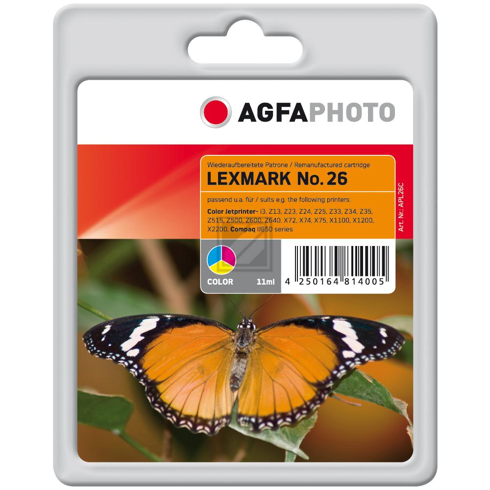Agfaphoto Tintendruckkopf cyan/gelb/magenta HC (APL26C) ersetzt 26