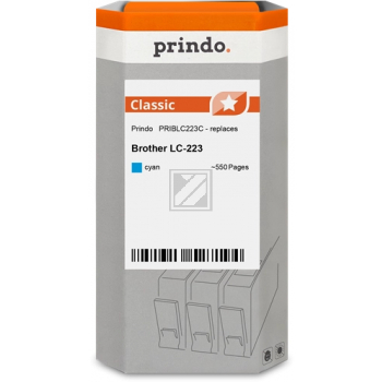 Prindo Tintenpatrone (Classic) cyan (PRIBLC223C) ersetzt LC-223C