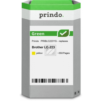 Prindo Tintenpatrone (Green) gelb (PRIBLC223YG) ersetzt LC-223Y